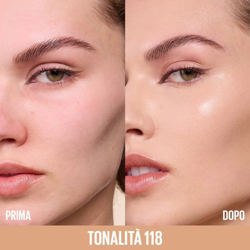 Maybelline New York Fondotinta Lifter Plump & Glow 118