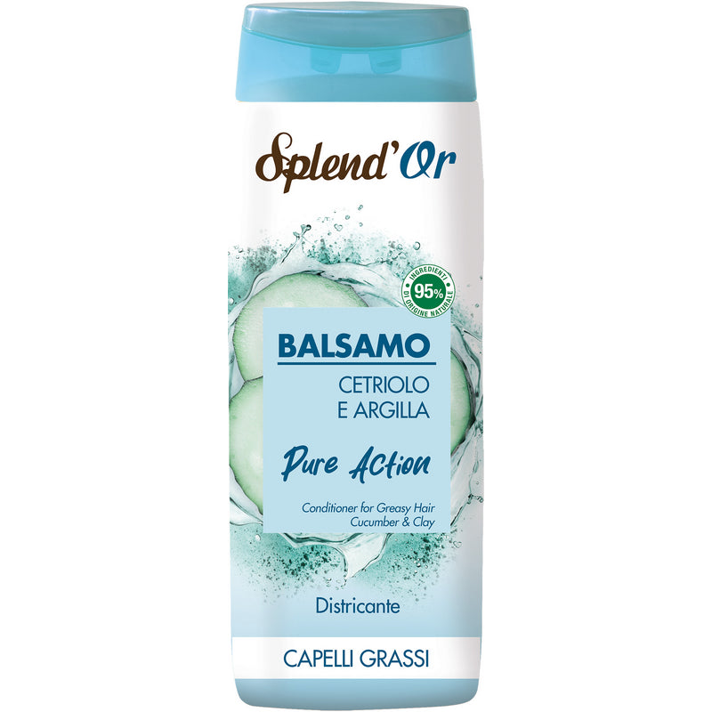 Splend'Or Balsamo Cetriolo e Argilla Pure Action Districante per Capelli Grassi 300ml