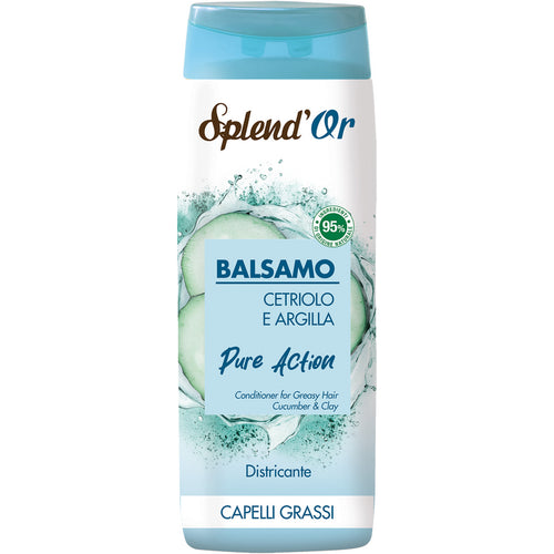 Splend'Or Balsamo Cetriolo e Argilla Pure Action Districante per Capelli Grassi 300ml