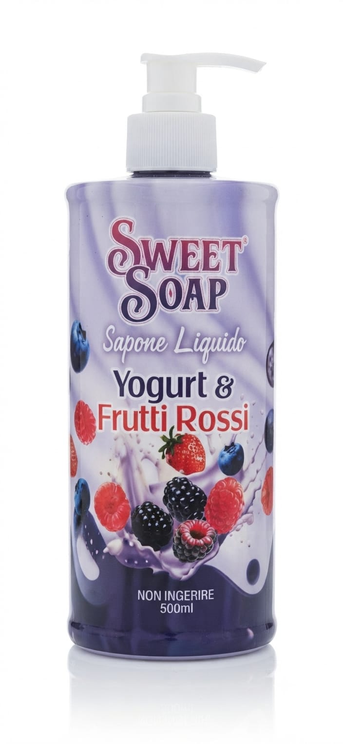Sweet Soap Sapone liquido Yogurt e Frutti rossi 500ml