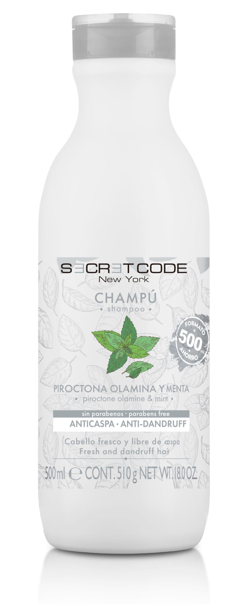 Secret Code Shampoo Antiforfora Olamina e Menta 500ml