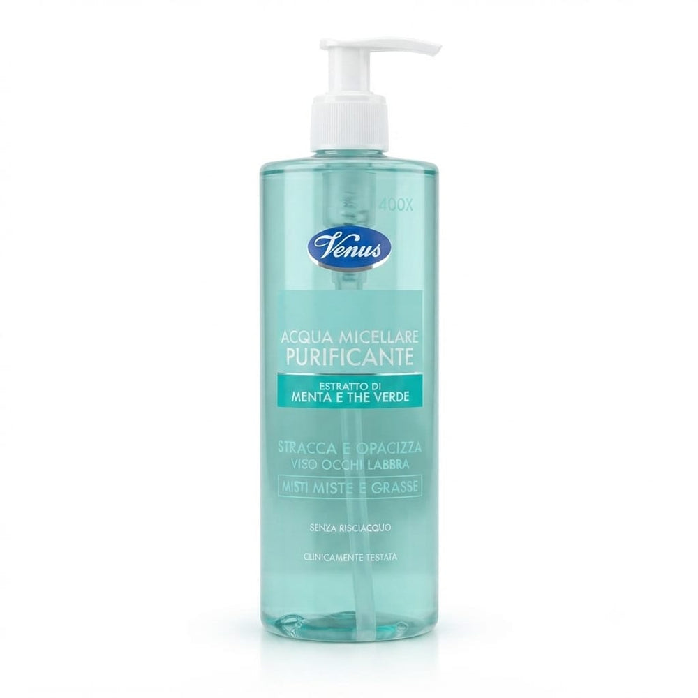 Venus Acqua Micellare Purificante con Estratto di Menta e The Verde 400ml