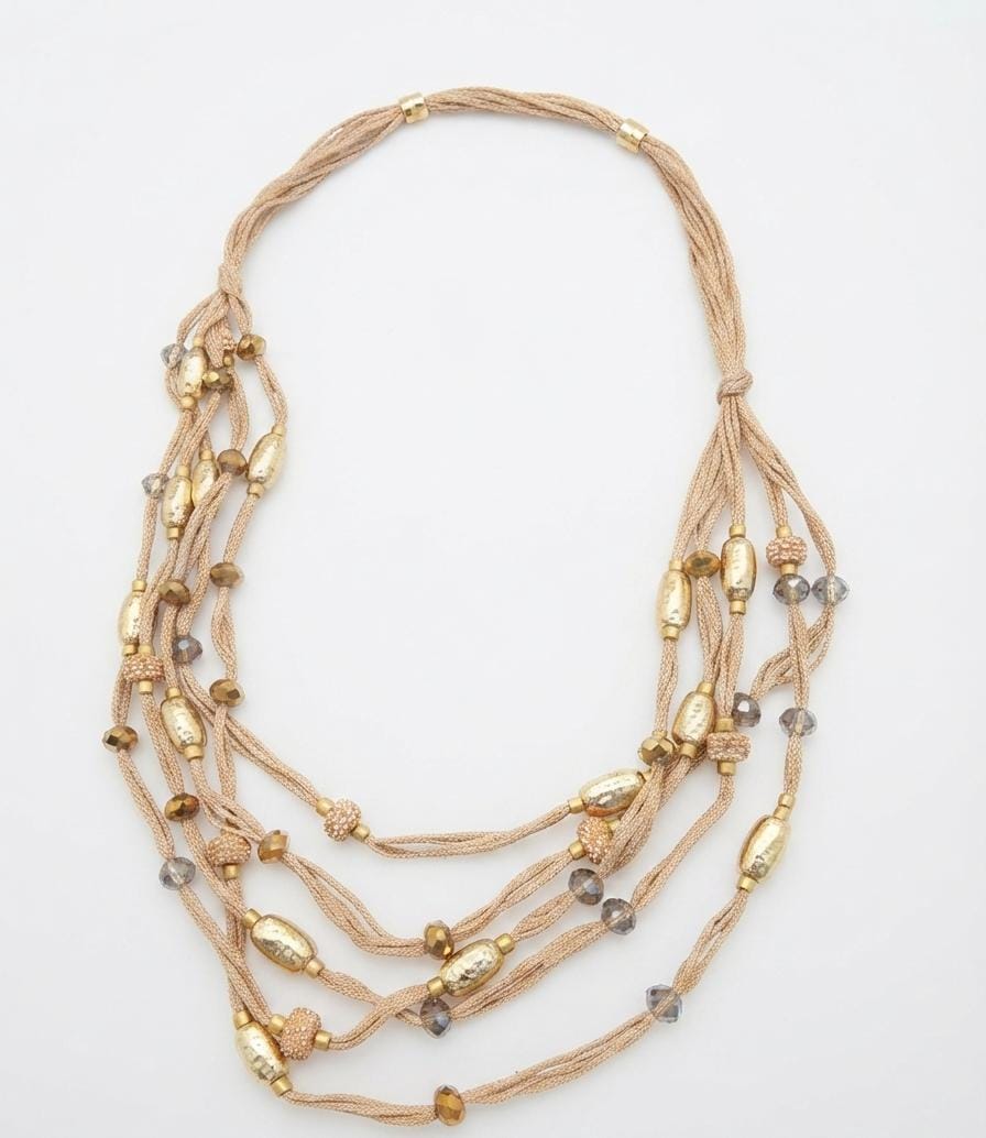 Collana Multifilo Aura Dorata