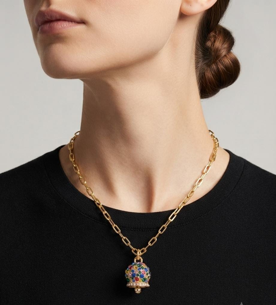 Collana Rainbow Bell con Cristalli