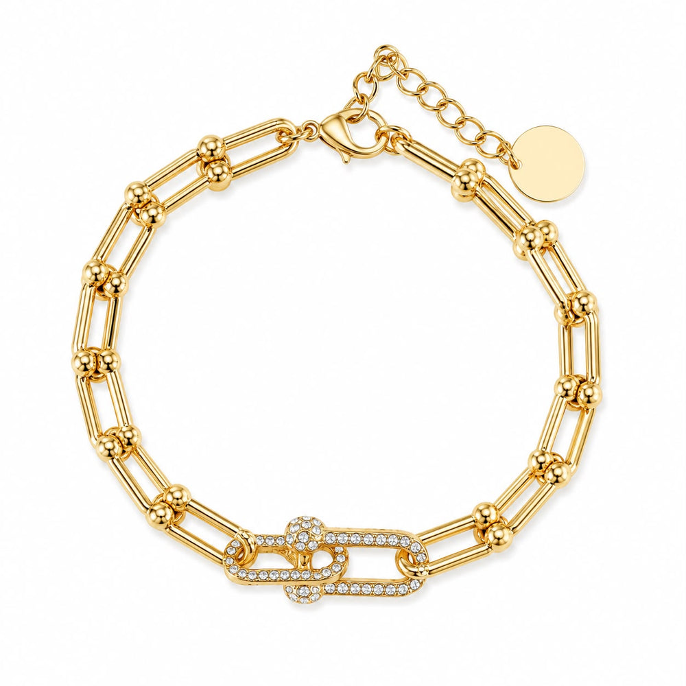 Bracciale Golden Link Pavé Oro