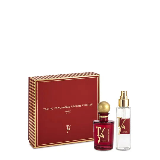Teatro Fragranze Uniche Confezione regalo Diffusore con bastoncini 100ml + Spray Tessuto 100ml Ceresia