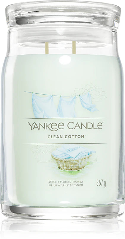 Yankee Candle Clean Cotton candela profumata 567gr