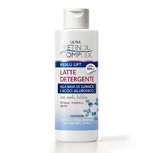 Retinol Complex Latte Detergente con Bava di Lumaca e Acido Jaluronico 400 ML