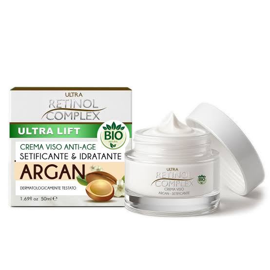 Retinol Complex Ultra Lift Crema Viso Anti-Age Setificante e Idratante Argan 50 ML