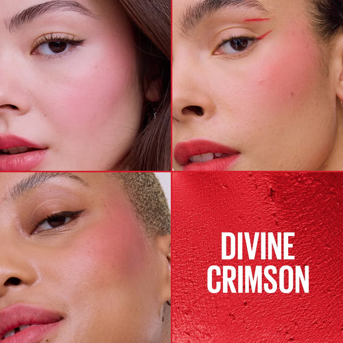 Maybelline New York Cloudtopia Blush Cheek & Lip Mousse Up to 14H Cheek Colour - 3 Divine Crimson
