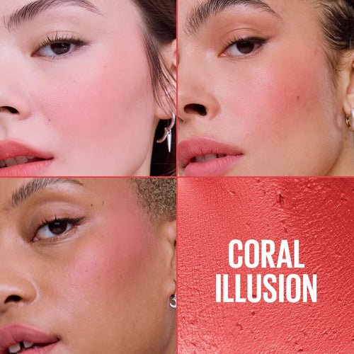 Maybelline New York Cloudtopia Blush Cheek & Lip Mousse Up to 14H Cheek Colour - 5 Coral Illusion