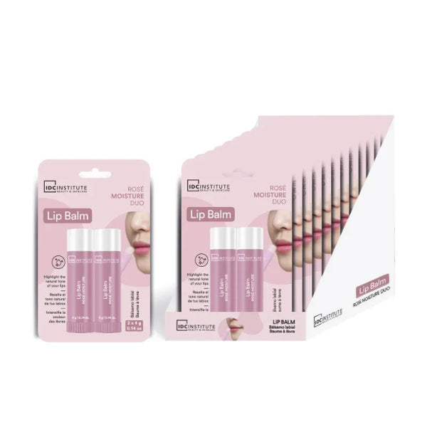 IDC INSTITUTE Lip Balm Duo Moisture Rosé Balsamo Labbra