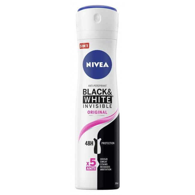Nivea Black & White Invisible Deodorante spray 150ml