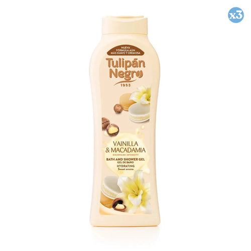 Tulipán Negro bagnoschiuma Vanilla e Macadamia 650ml