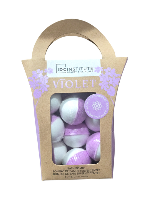 IDC INSTITUTE Bombe da bagno Violet 8 x 15g