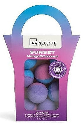 IDC INSTITUTE Bombe da bagno 8 x 15g Sunset Mango&Cocco
