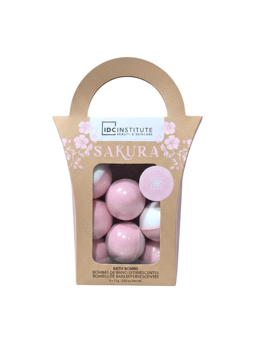 IDC INSTITUTE Bombe da bagno Sakura 8 x 15g